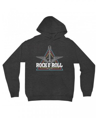 Music Life Hoodie | Flying Guitar Rock n' Roll Hoodie $8.77 Sweatshirts