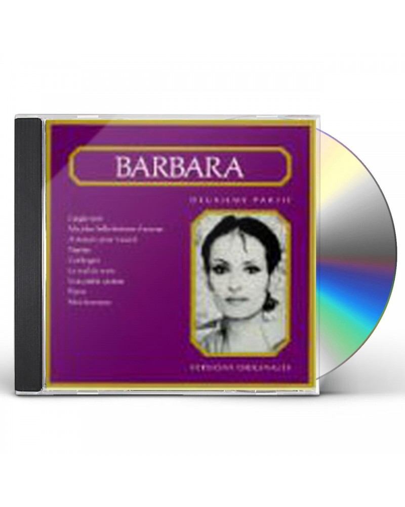 Barbara DEUXIEME PARTIE CD $25.82 CD