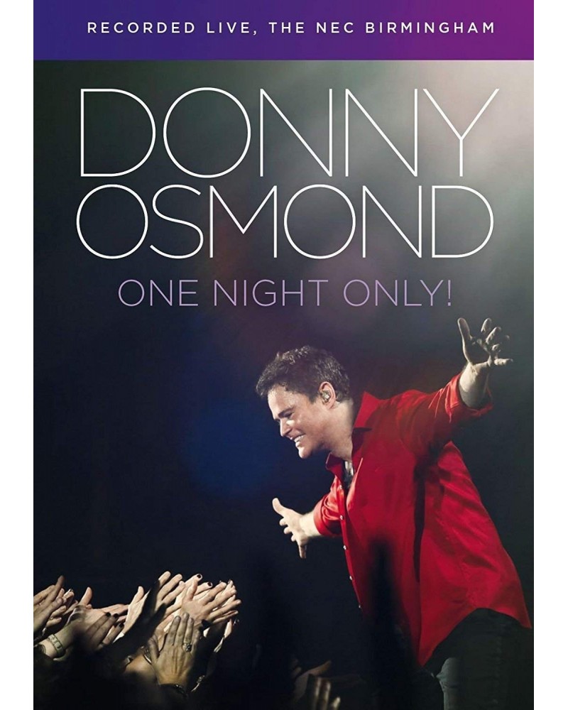 Donny Osmond ONE NIGHT ONLY LIVE IN BIRMINGHAM DVD $8.32 Videos