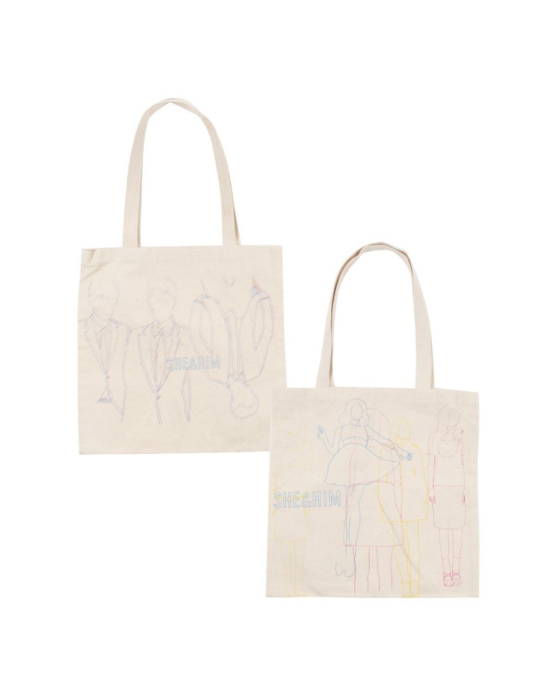 She & Him BOYS AND GIRLS TOTE BAG $9.04 Bags