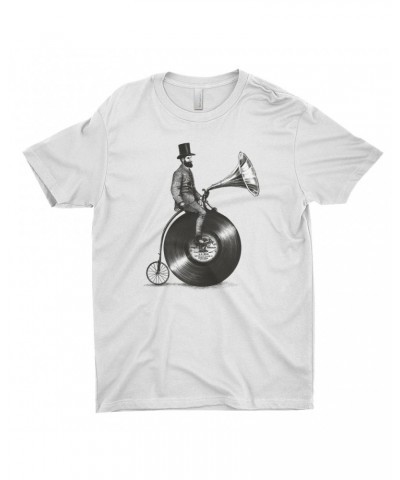 Music Life T-Shirt | Riding The Gramophone Shirt $5.88 Shirts
