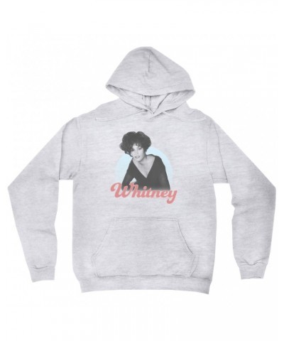 Whitney Houston Hoodie | 1990 Photo Pastel Design Hoodie $4.42 Sweatshirts