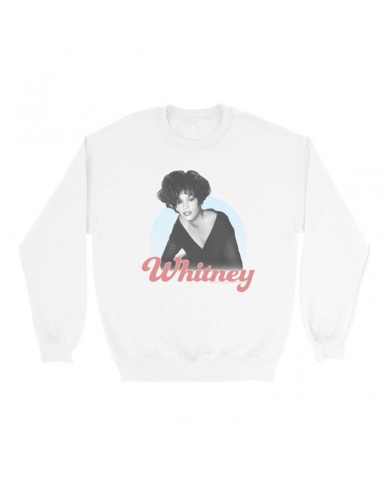 Whitney Houston Sweatshirt | 1990 Photo Pastel Design Sweatshirt $3.06 Sweatshirts