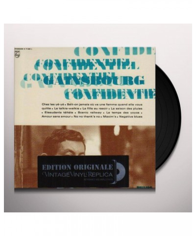 Serge Gainsbourg Confidentiel Vinyl Record $15.48 Vinyl