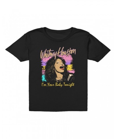 Whitney Houston Kids T-Shirt | I'm Your Baby Tonight Colorful Illustration Kids T-Shirt $5.57 Kids