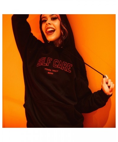 Yours Truly Self Care Hoodie (Black) $5.42 Sweatshirts