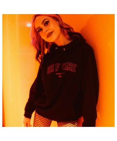 Yours Truly Self Care Hoodie (Black) $5.42 Sweatshirts