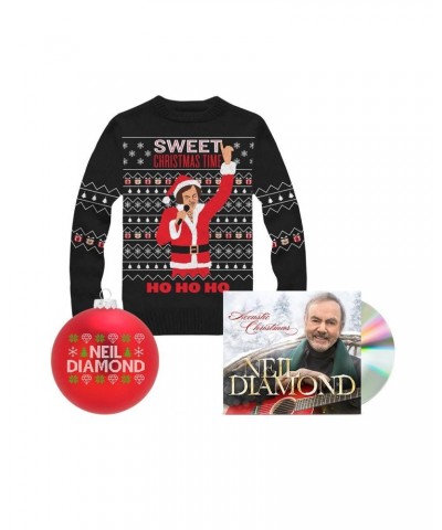 Neil Diamond Acoustic Christmas CD + Christmas Knit Sweater + Christmas Ornament $20.20 CD