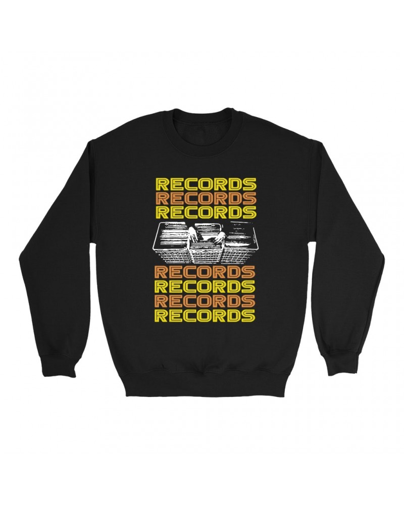 Music Life Sweatshirt | Milk Crate Digger Sweatshirt $7.40 Sweatshirts