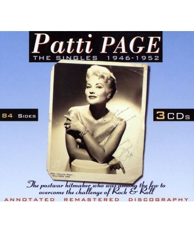 Patti Page SINGLES 1946 -1952 CD $9.50 CD