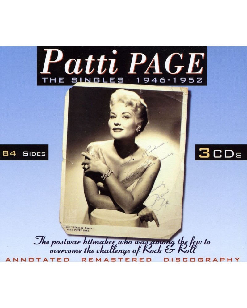 Patti Page SINGLES 1946 -1952 CD $9.50 CD