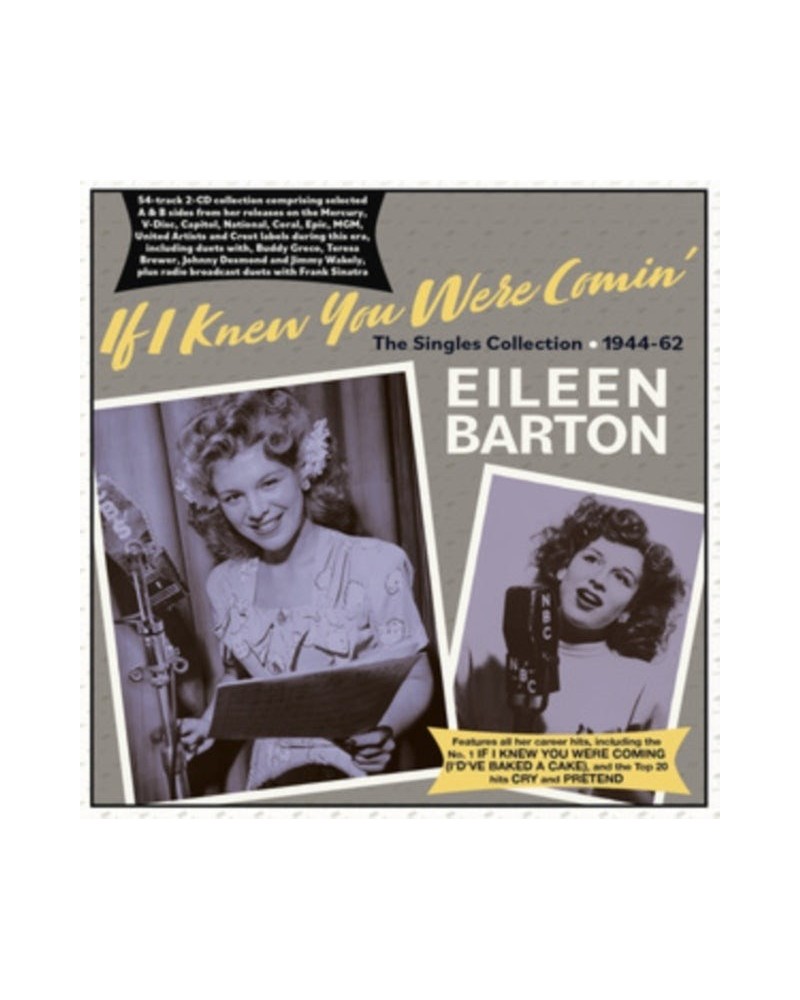 Eileen Barton CD - If I Knew You Were Comin' - The Singles Collection 19 44-62 $5.11 CD