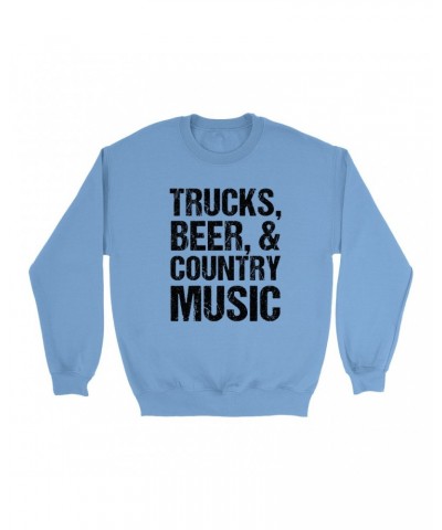 Music Life Colorful Sweatshirt | Trucks Beer Country Music Sweatshirt $6.18 Sweatshirts