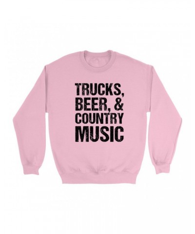 Music Life Colorful Sweatshirt | Trucks Beer Country Music Sweatshirt $6.18 Sweatshirts