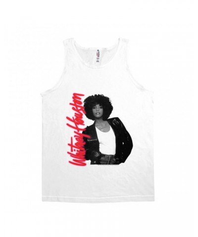 Whitney Houston Unisex Tank Top | Album Photo and Red Neon Logo Shirt $8.79 Shirts