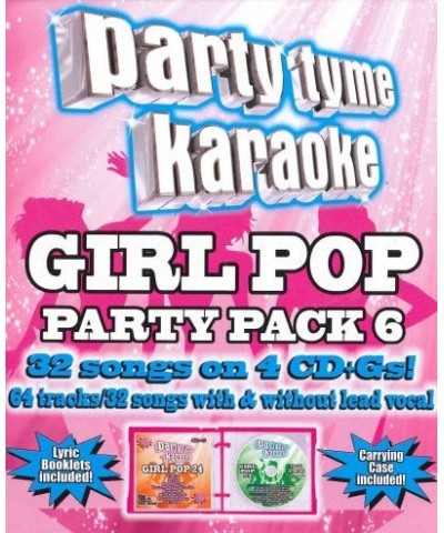 Party Tyme Karaoke Girl Pop Party Pack 6 (4 CD)(32+32-Song Party Pack) CD $14.35 CD