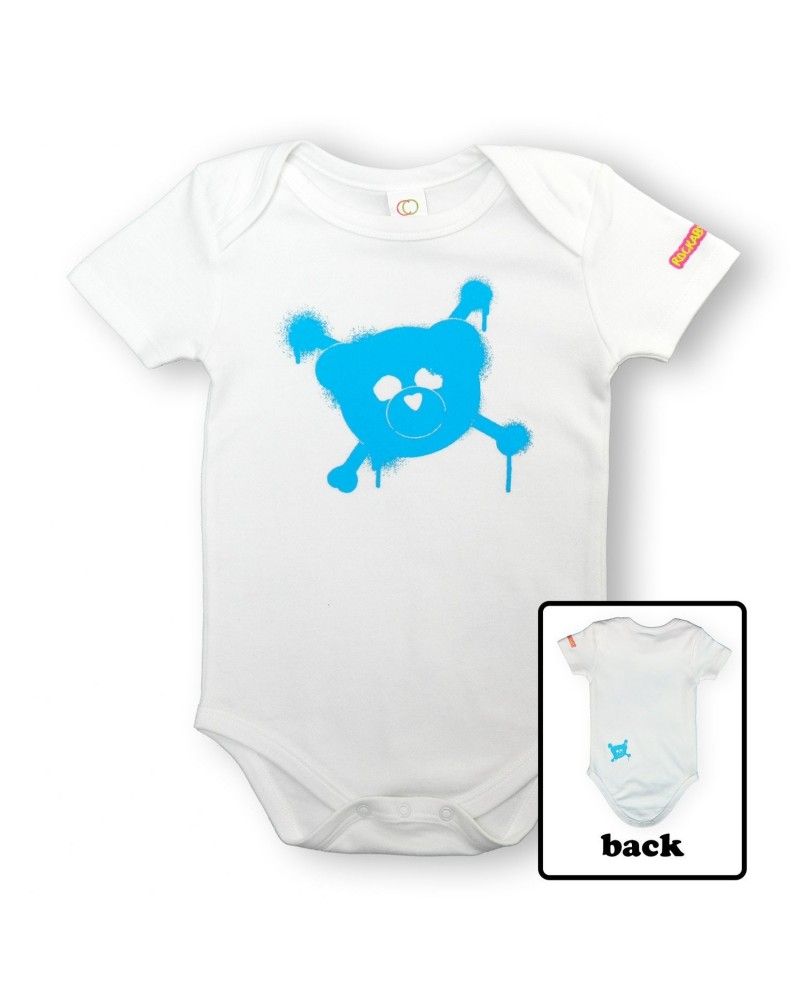 Rockabye Baby! Organic Baby Bodysuit (Blue Logo on White) $4.33 Kids