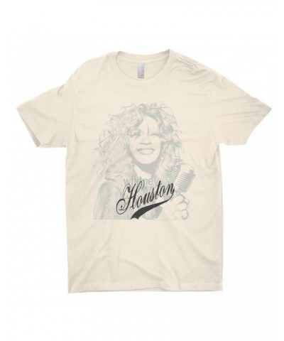 Whitney Houston T-Shirt | Houston Sketch And Logo Design Shirt $13.93 Shirts