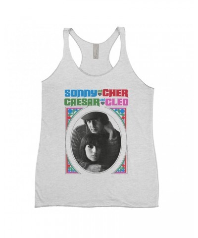 Sonny & Cher Ladies' Tank Top | Caesar And Cleo Retro Frame Image Shirt $4.80 Shirts