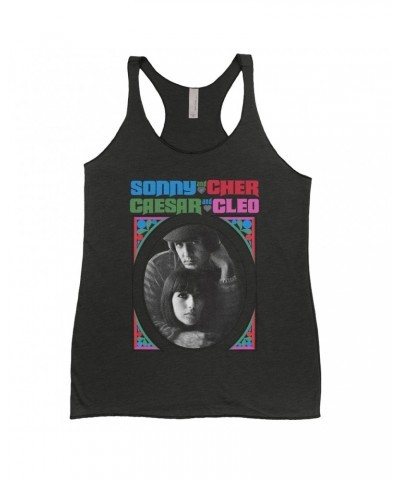 Sonny & Cher Ladies' Tank Top | Caesar And Cleo Retro Frame Image Shirt $4.80 Shirts