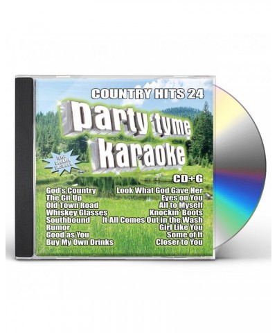 Party Tyme Karaoke COUNTRY HITS 24 (16-SONG CD/G) CD $10.00 CD